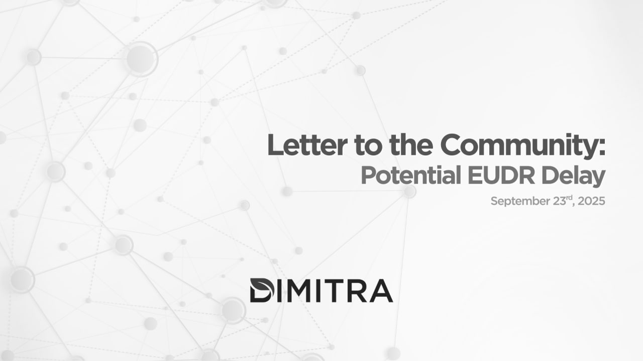 Dimitra Letter to the Community: September 23rd, 2025